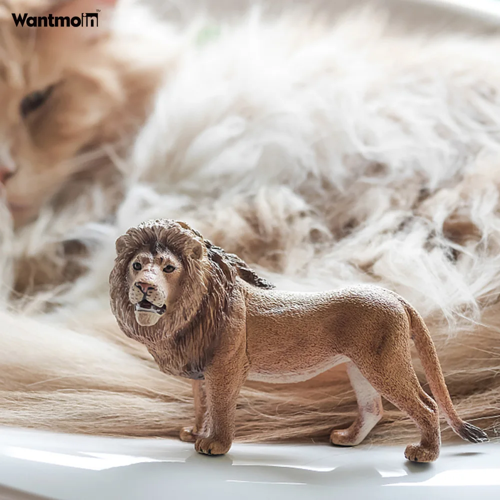 Figura de acci&oacute;n de animales salvajes para la familia, modelo de animales salvajes de pl&aacute;stico realista para colecci&oacute;n de Ciencia Educativa-5