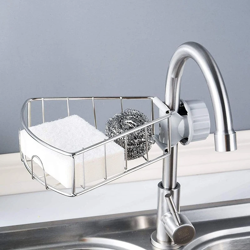 

Faucet Rack Hanging Basket Sponge Drain Rack Sink Storage Rack Rag Rack Kitchen Storage