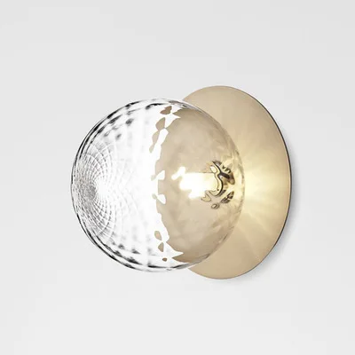 Современная простая стеклянная настенная лампа в скандинавском стиле для