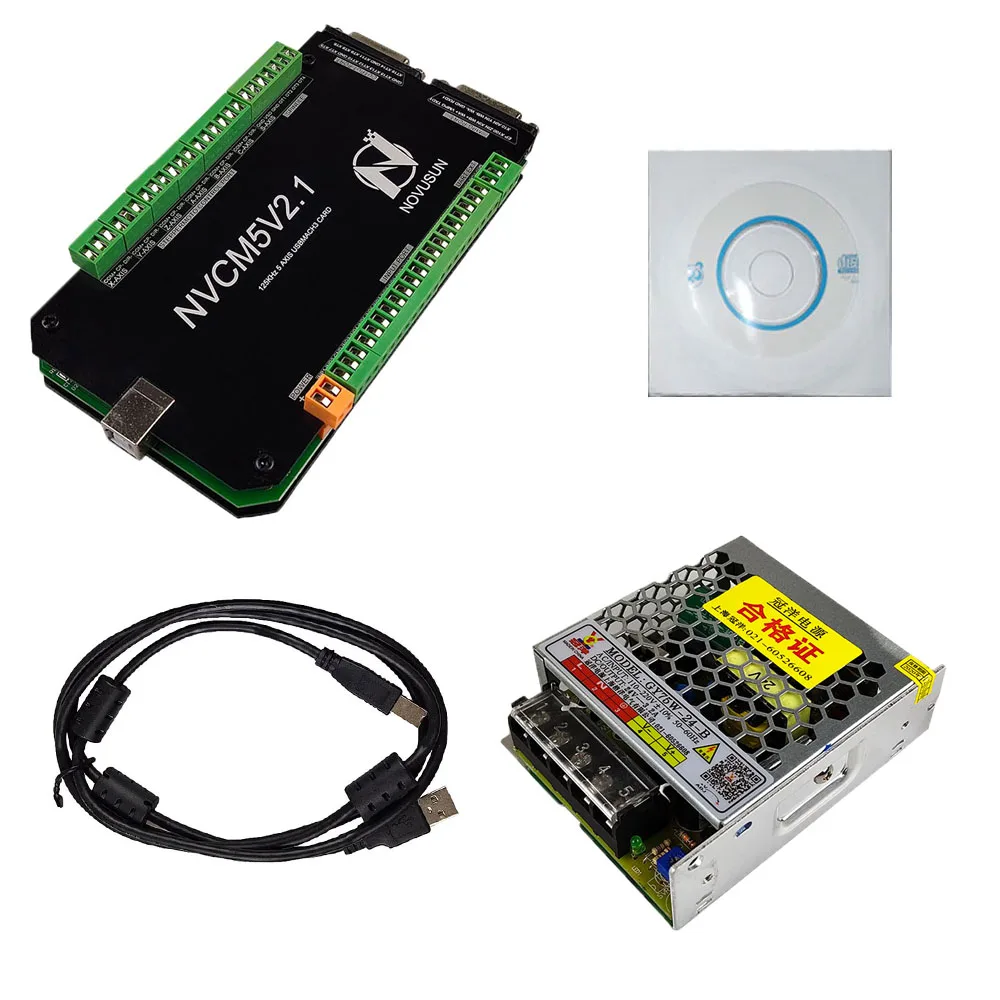 CNC kit NVCMV2.1 4-axis Mach3 USB card 300KHz router 3 4 5 6-axis motion control breakout board 75W 24V DC | Инструменты