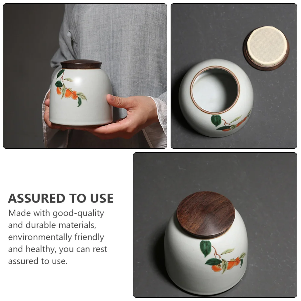 

Ceramic tea Can Portable Sealed Jar travel Tea Caddy Storage Spice Tea Boxes