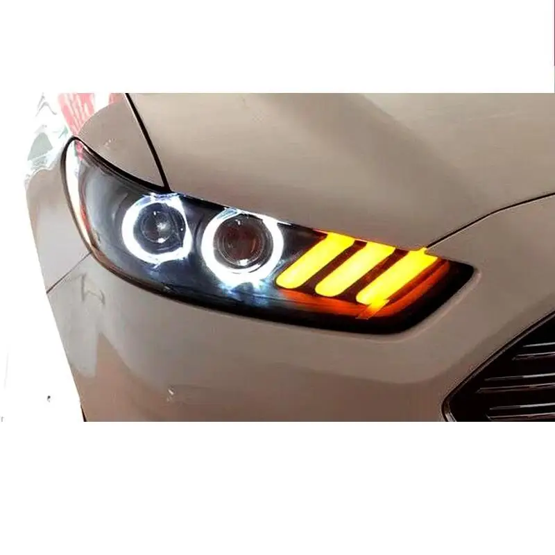 Drl Luces Para Auto Assessoires Led боковой сигнал поворота Автомобильные фары Задние в сборе 13 14