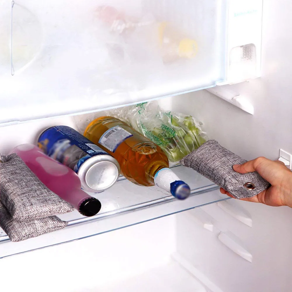 Бамбуковый уголь для очистки воздуха 2 шт активированный поглотитель запаха