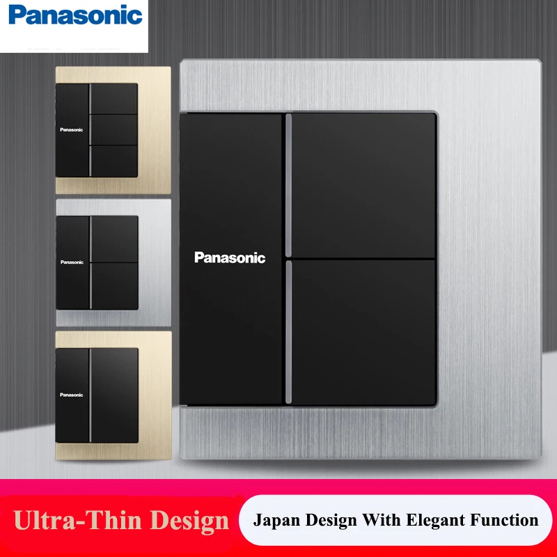 Panasonic японский новый дизайн роскошный светильник переключатель 1 2 3 банды