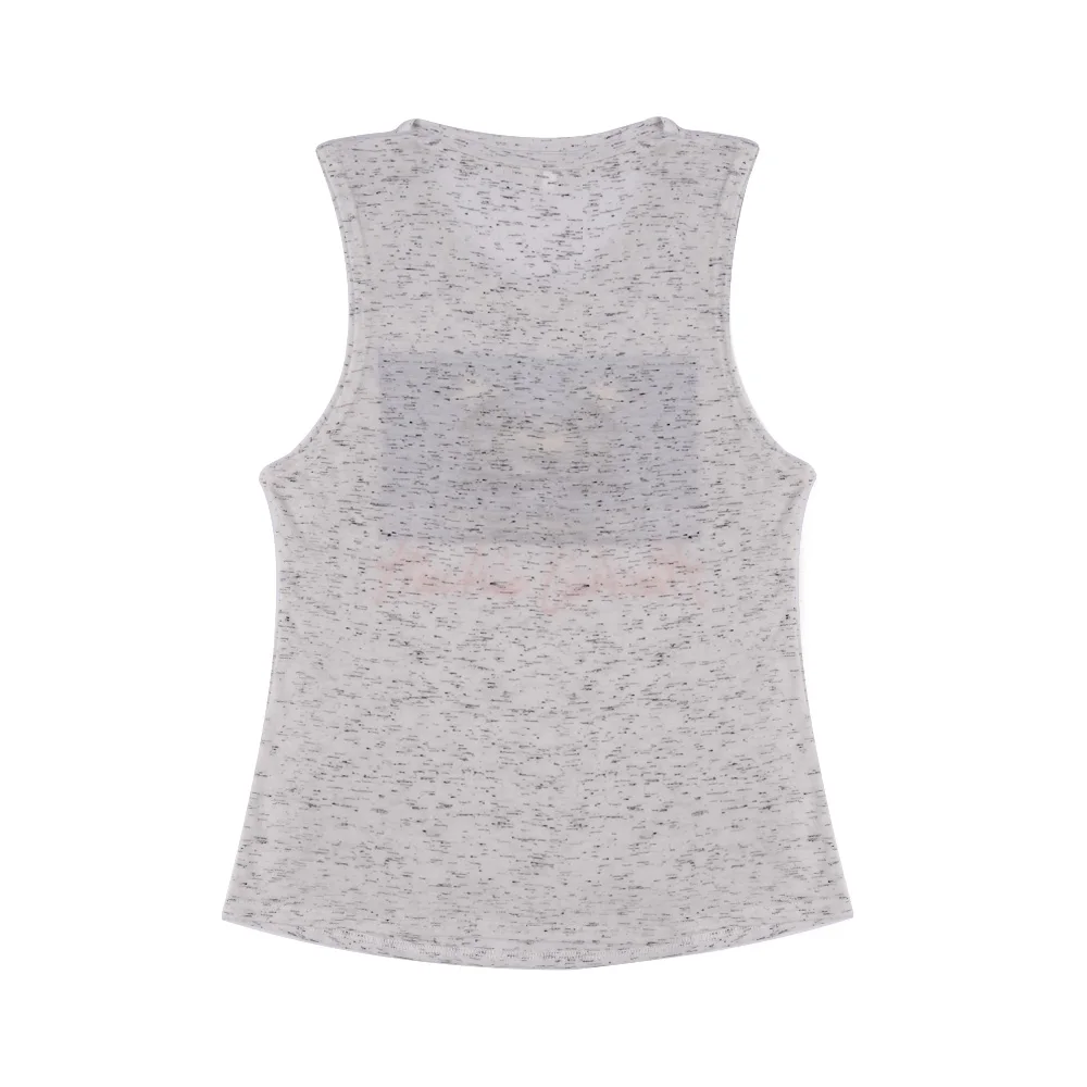 2019 Новинка Женская Летняя Безрукавка С Принтом Письмо Топы Майка Леди Корейский