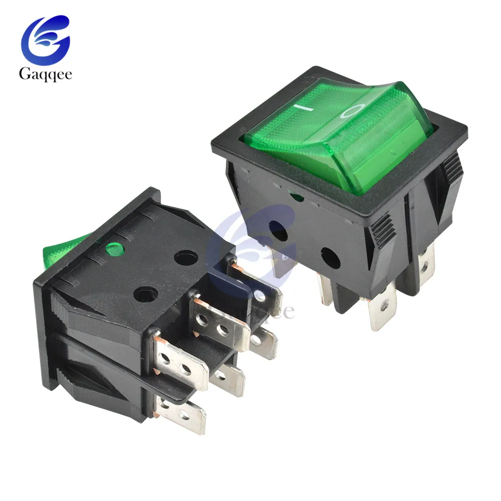 KCD4 медный перекидной выключатель с 6 контактами кнопка включения/выключения