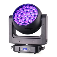 2pcs shaking heads beam wash led zoom moving head rgbw 4in1 37x20w led b eye moving head sharp beam light with zoom