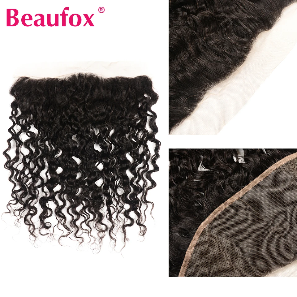 Beaufox бразильские волнистые от уха до кружевные фронтальные 100% человеческие