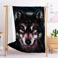high cold wild wolf animal custom blankets large and small size throw blanket tapestry sleeping blanket flannel blanket beddin