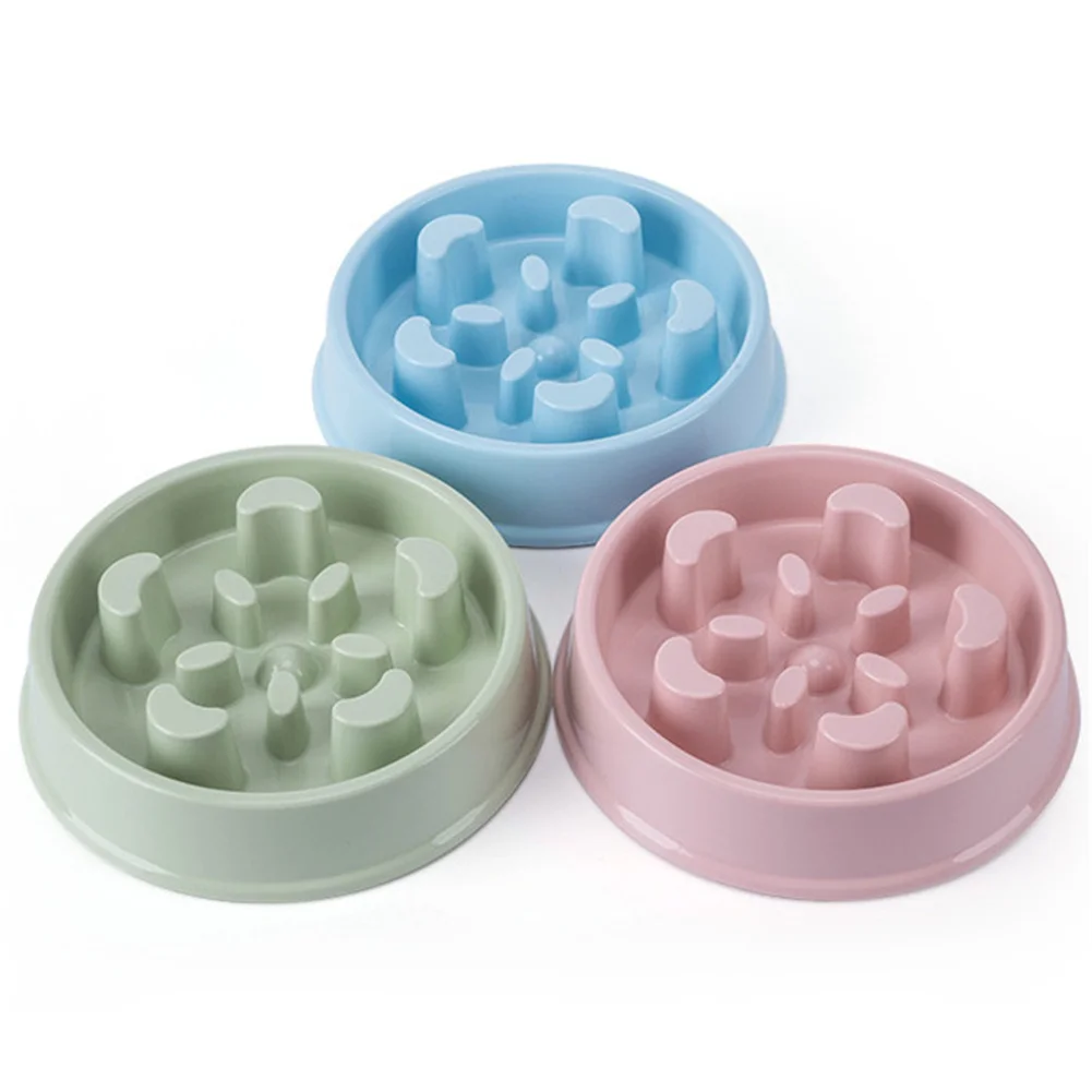 

2021 Portable Pet Dog Feeding Food Bowls Puppy Slow Down Eating Feeder Dish Bowel Prevent Obesity Pets Dogs Supplies