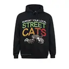 Мужская повседневная толстовка с капюшоном Skunk ossum, с надписью Support Your Local Street
