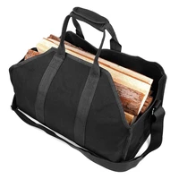 supersized canvas firewood wood carrier bag log camping outdoor holder carry storage bag wooden canvas bag