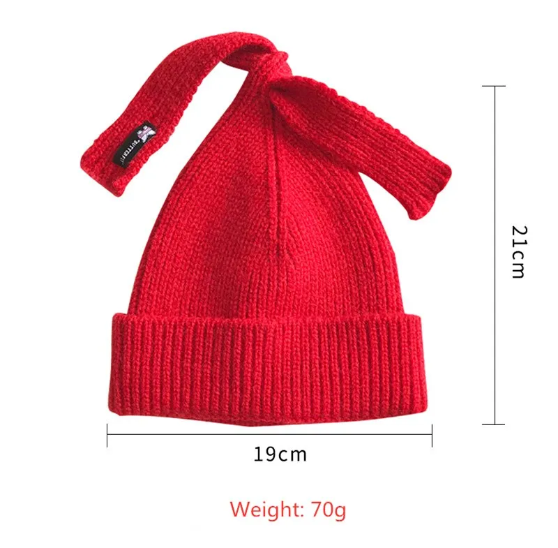 2020 Winter Kids Hats Boys Girls Knitted Warm Skullies Beanies Multicolor Fashion Tie Children Baby Hats and Caps With Label images - 6