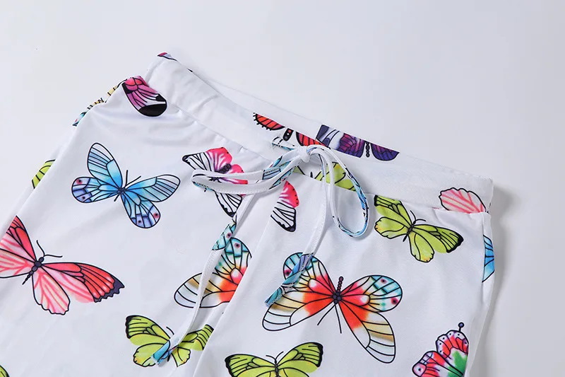 

Autumn new style women's printed skinny high-waist trousers