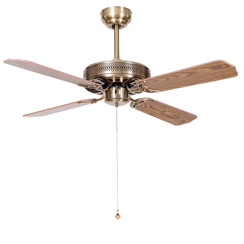 36 см Европейский античный бесшумный потолочный вентилятор домашний безопасный