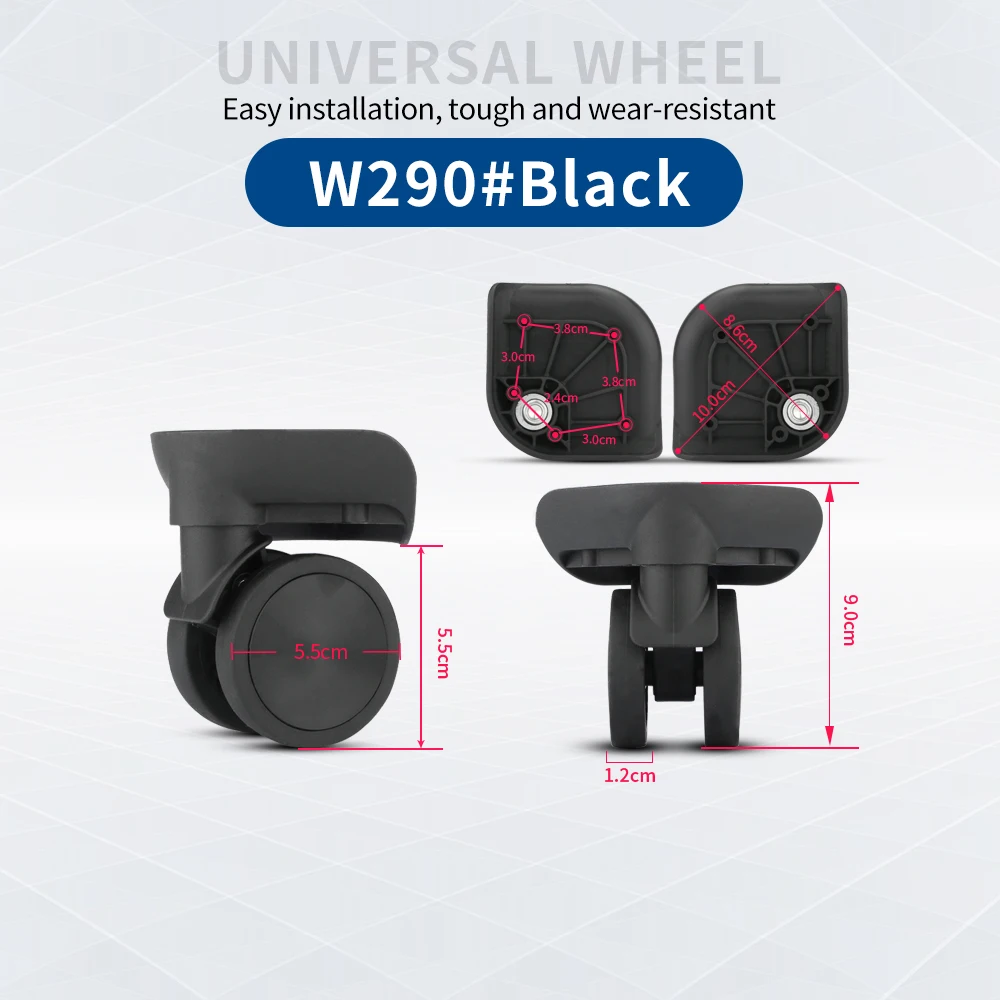 TANGYIPIN W290 Suitcase universal wheel repair trolley luggage accessories password detachable caster high-quality silent wheels