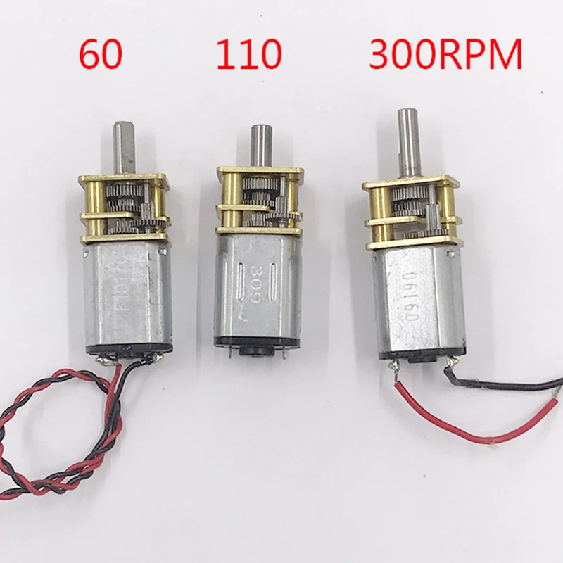 5000 шт./лот DC 3V 6V 5V 60RPM медленная скорость микро мини N20 полностью металлическая