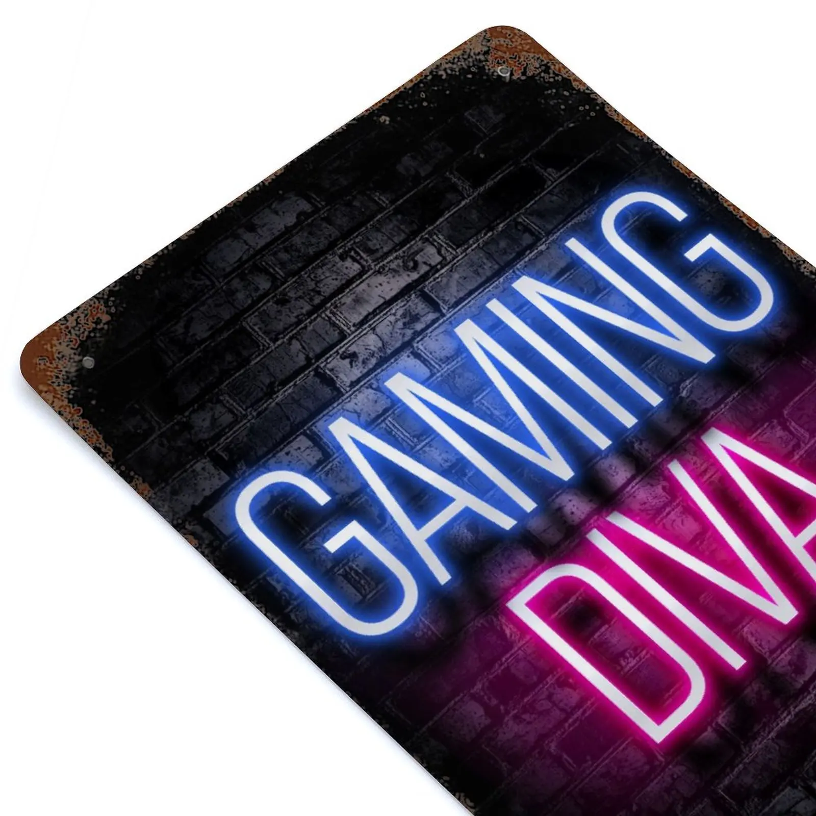 

Gaming Diva Printed Retro Metal Poster Home Wall Decoration Tin Sign Plaque