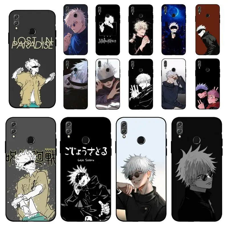 

FHNBLJ Jujutsu Kaisen Satoru Gojo Anime Phone Case for Huawei Honor 10 i 8X C 5A 20 9 10 30 lite pro Voew 10 20 V30