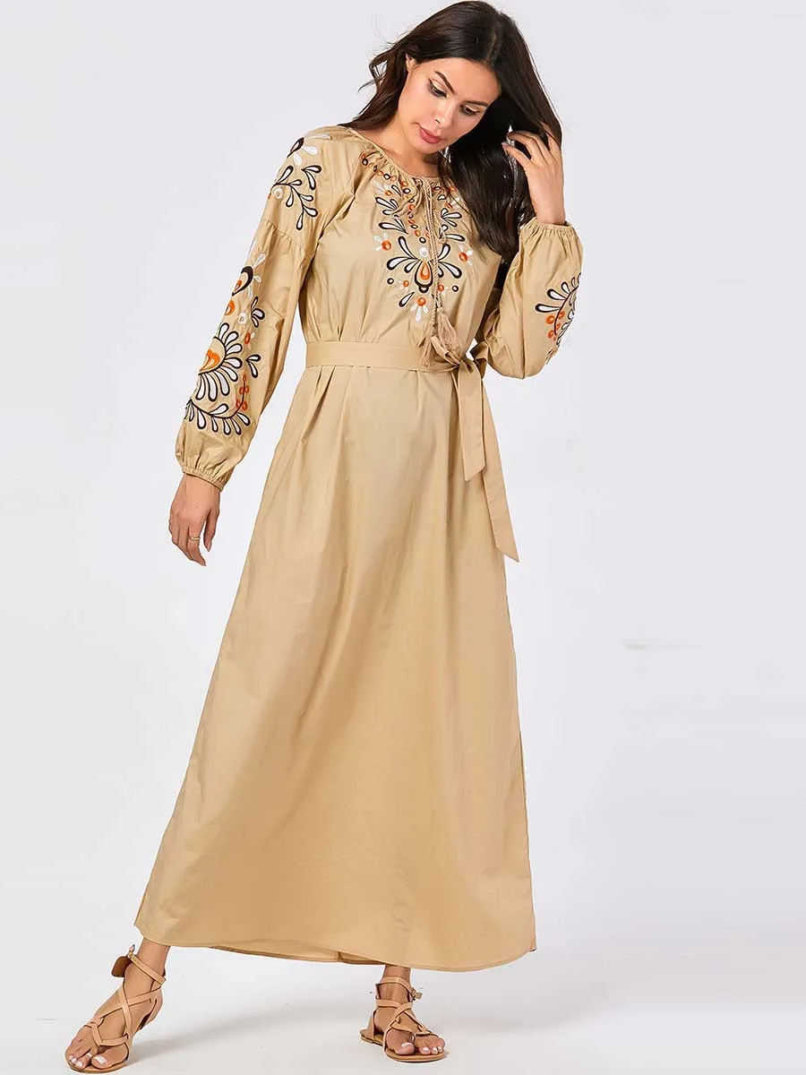 Abaya турецкий марокканский кафтан модное женское платье большого размера с