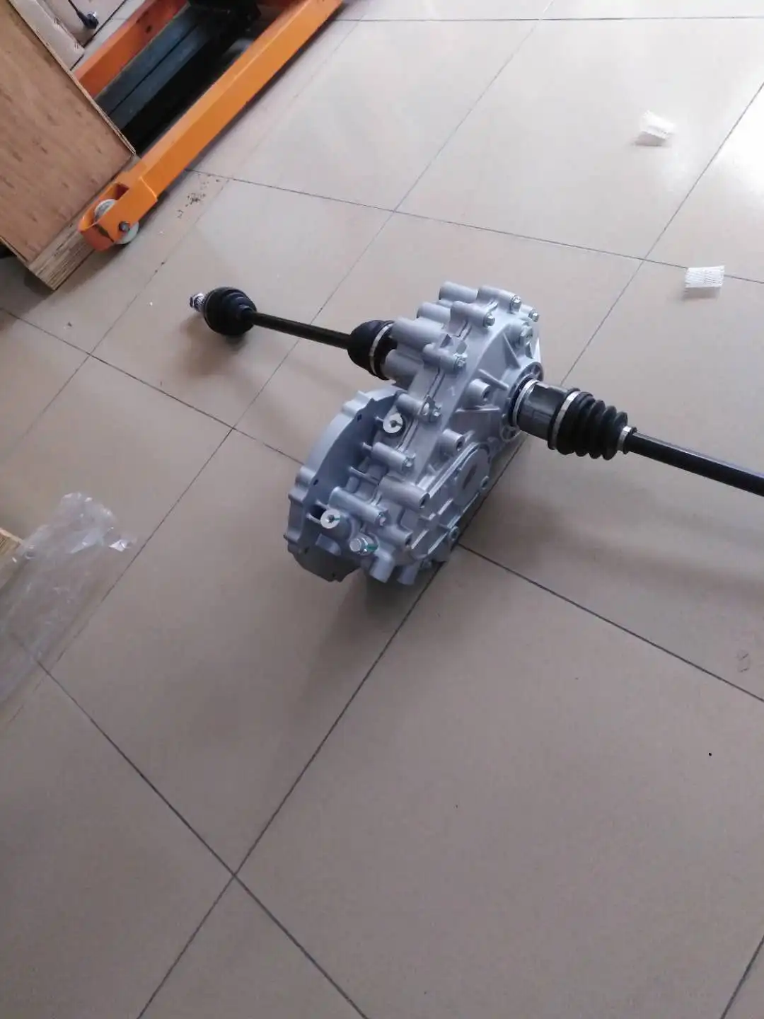 

The gearbox, the drive shaft