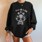 2021 свободные объемные Дизайнерские повседневные толстовки для Хэллоуина с круглым вырезом, пуловеры с длинным рукавом и принтом черепа #2