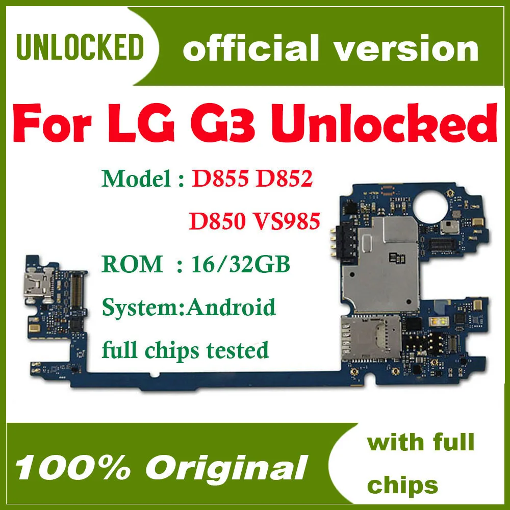 Бесплатная доставка система Android для материнской платы LG G3 D855 D850 D851 D852 VS985