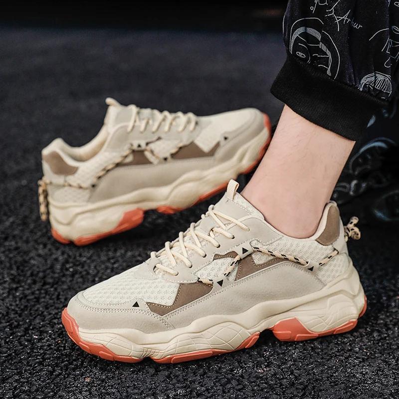 

Men Sneaker Platform Casual Shoes For Man Colorful Leather Fashion Mixed Colors Comfort Rubber Youth Tide Shoes Designer Outdoor