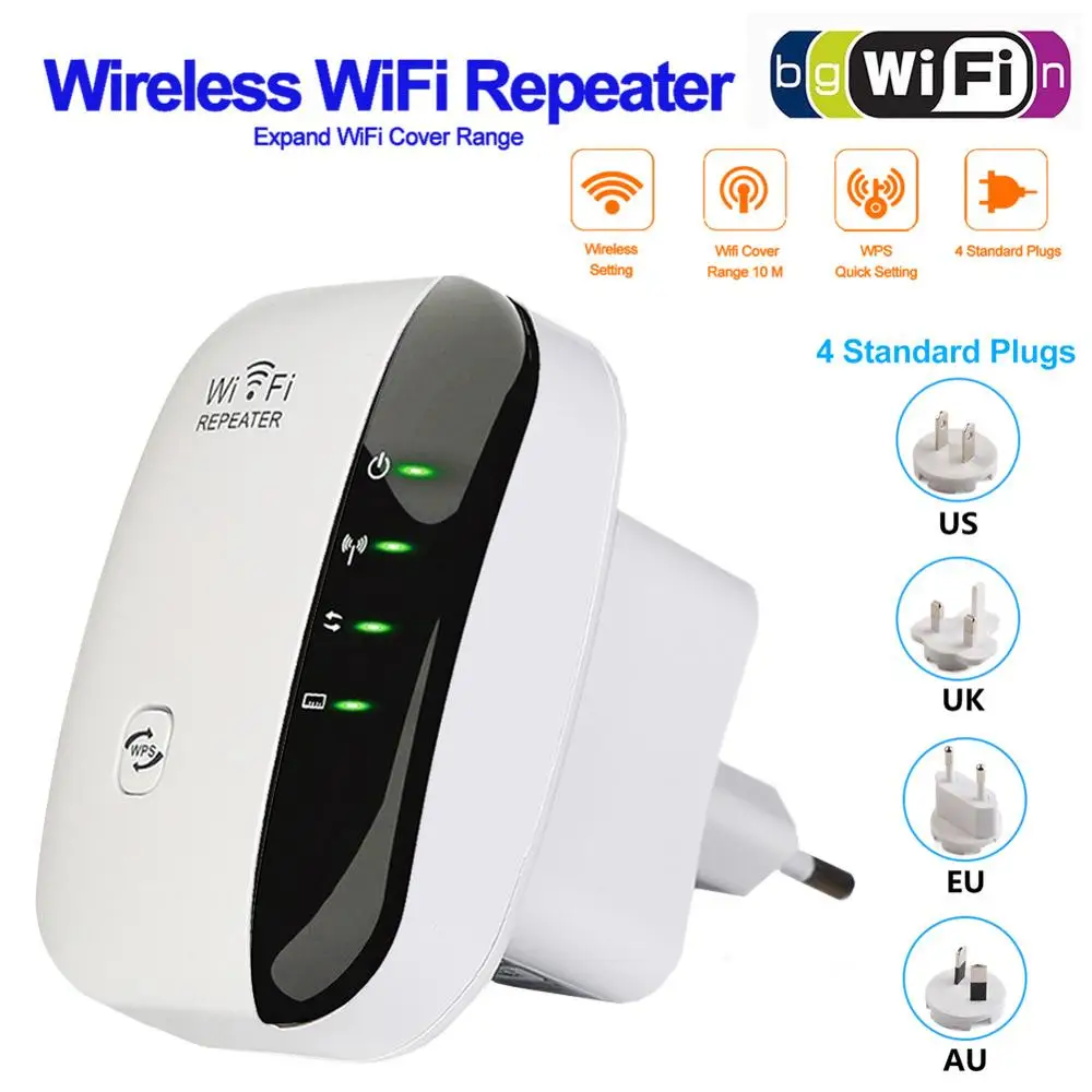 

Беспроводной Wi-fi репитер 300 Мбит/с 802.11N/B/G