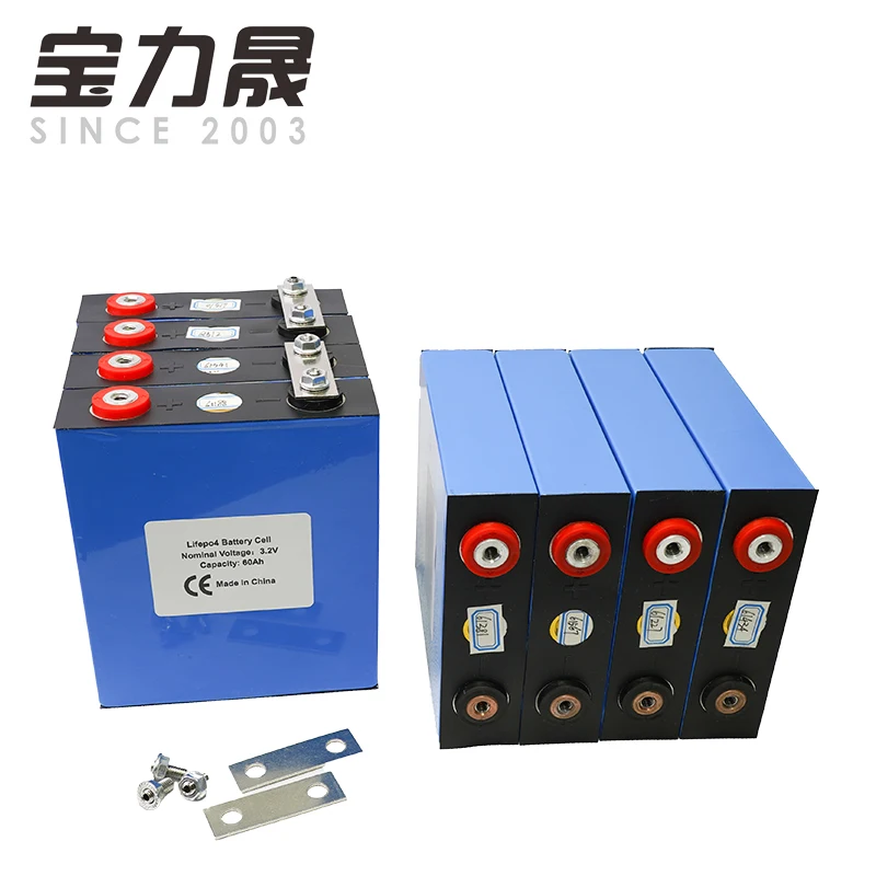 Новый 1 шт. 3 2 В 60Ah 55AH 50AH lifepo4 аккумулятор 3000 цикл 12V60AH EV RV Ремонтный комплект