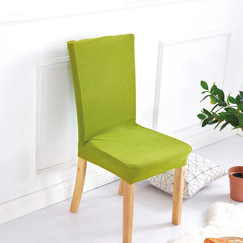

Jacquard Chair Dining Cover Spandex Elastic Slipcover Case Kitchen Stretch Covers for Chairs Seat Banquet Protector