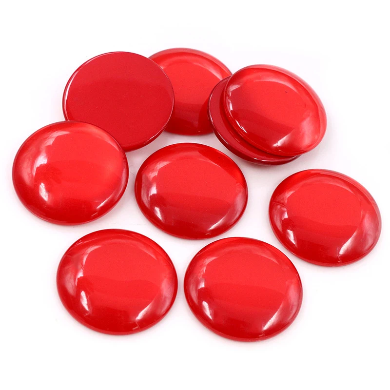Новая мода 10 шт 25 мм красный цвет плоский задник Кабошоны Камея G3 18|cabochon cameo|resin