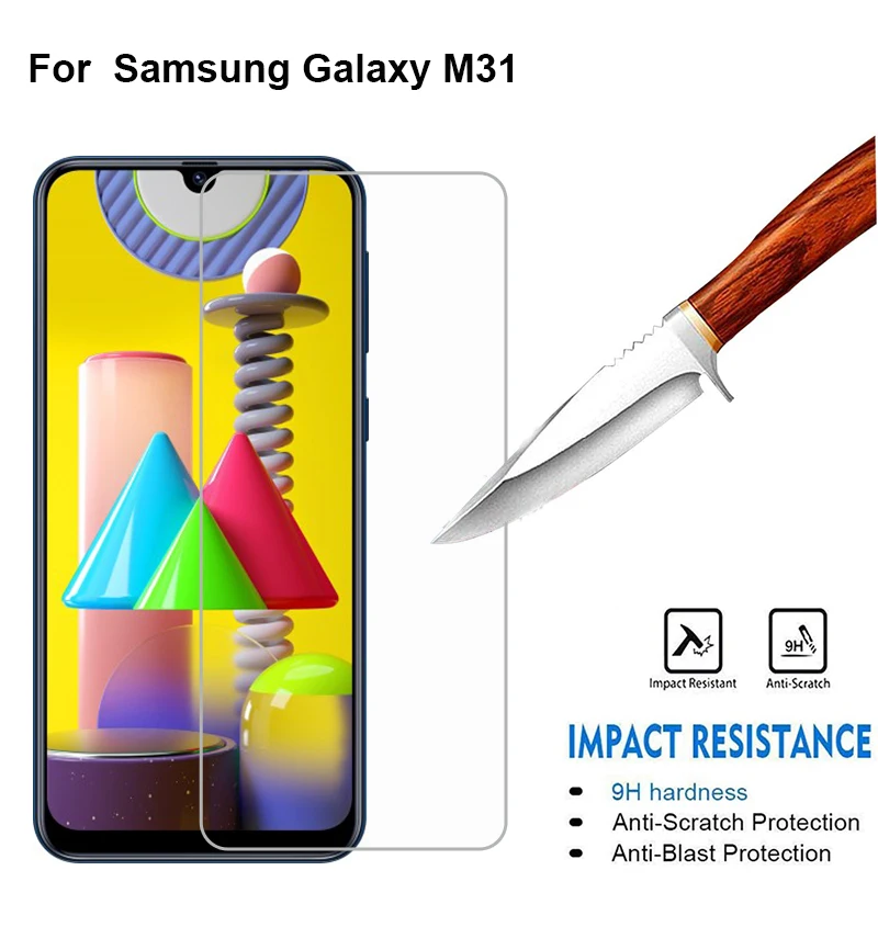 Защитное стекло для Samsung Galaxy M31 закаленное Защита экрана Pantalla M31S SM M315F/DS Pelicula de