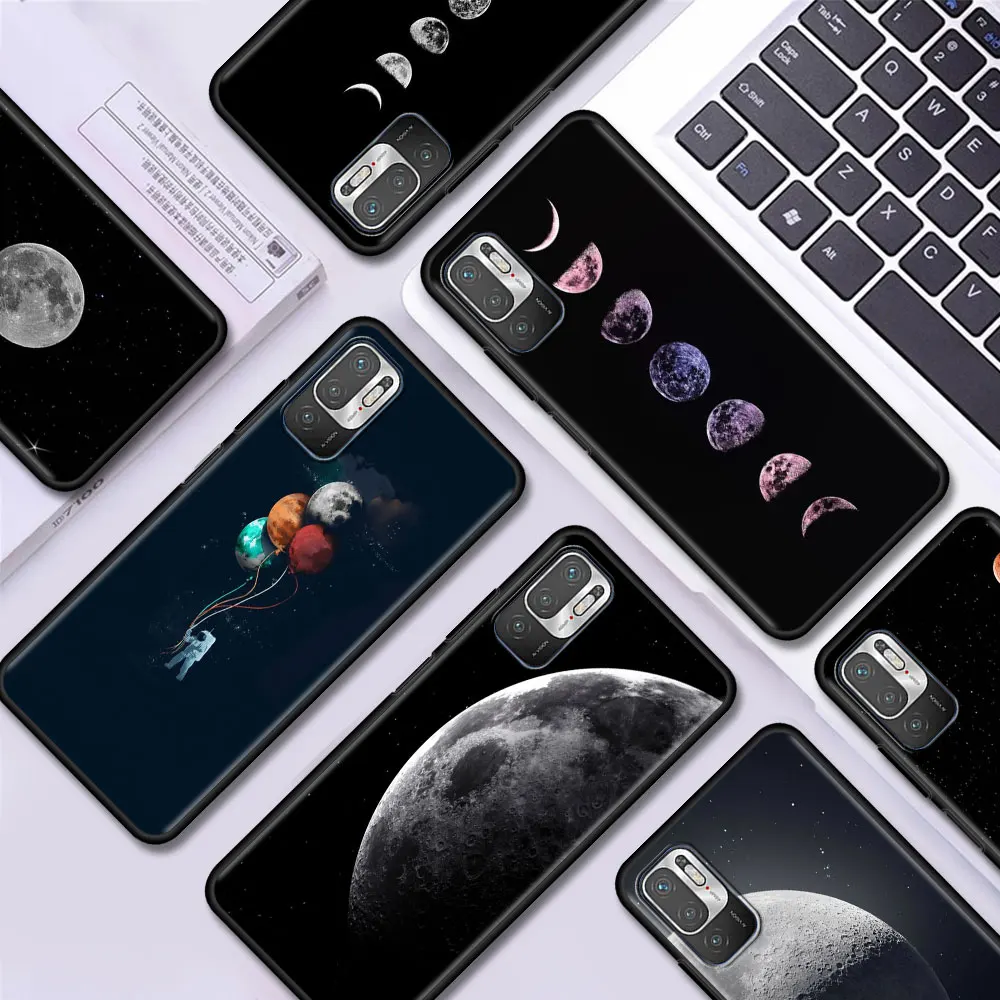 

Space Sky Moon Silicone Case For Xiaomi Redmi Note 9S 9 8 Pro 9C 7 8T 8 10 9A 7A K40 4G 8A Back Phone Cover Soft Bag