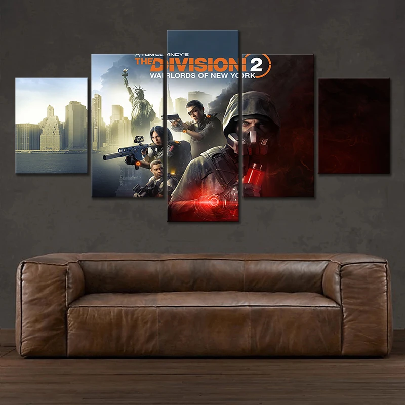 Video Games Tom Clancys Thedivision Artwork Pictures Canvas Paintings Fantasy Wall Art for Home Decor Unframed | Дом и сад