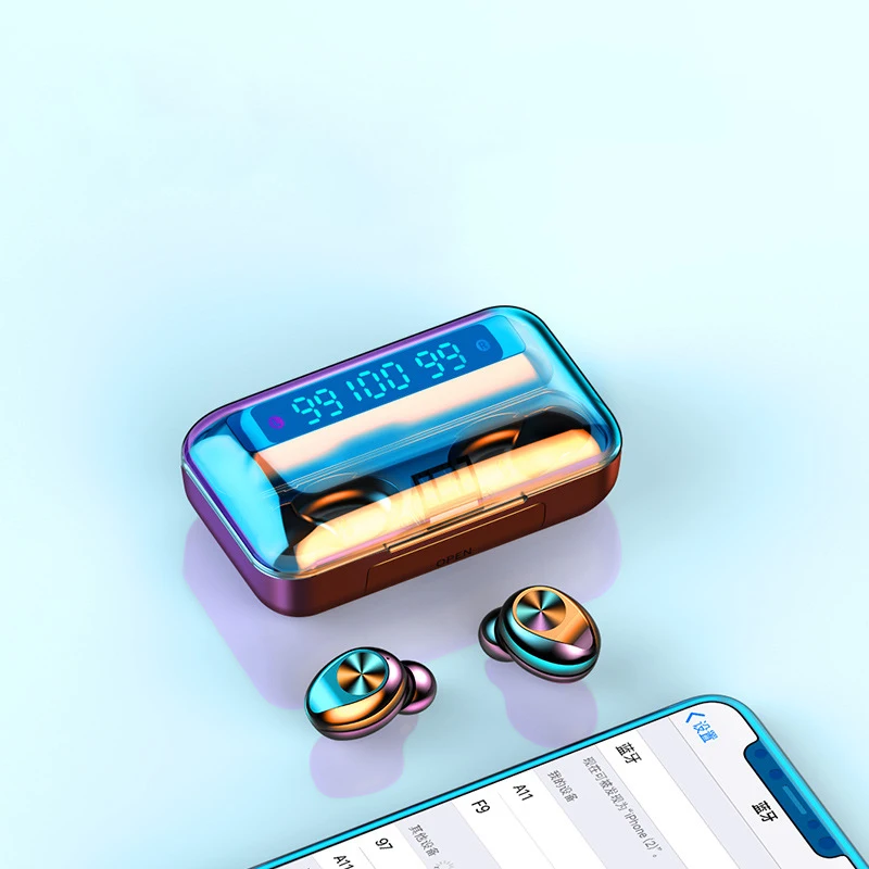 Новый F9 наушники-вкладыши TWS с Беспроводной наушники Bluetooth 5 0 гарнитуры