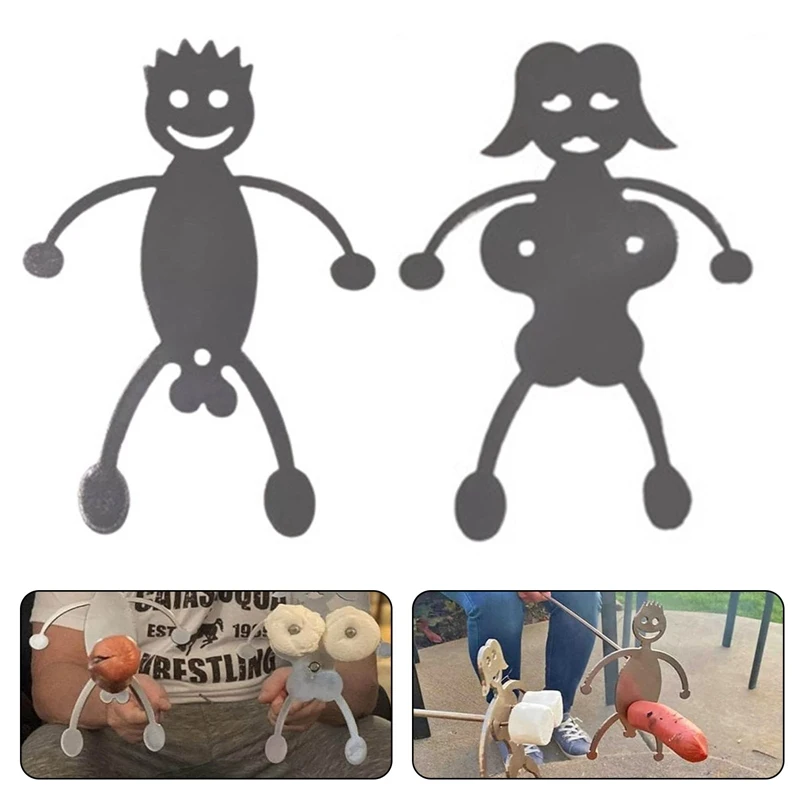 

1pcs Creative Hot Dog BBQ Bracket Stainless Steel Hot Dog Barbecue Metal Bracket Outdoor Barbecue Accessories BBQ Tools