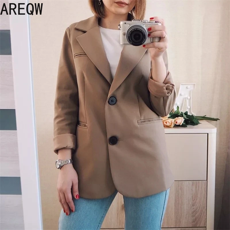 Женские блейзеры и куртки топы с длинным рукавом пуговицами Офисная Женская