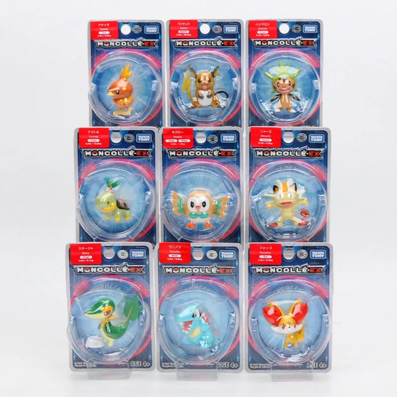 Takara Tomy подлинный Покемон чармандер белка Mimikyu Raichu Mudkip Oshawott Пикачу snorlax 4 см коллекция игрушка фигурка подарки