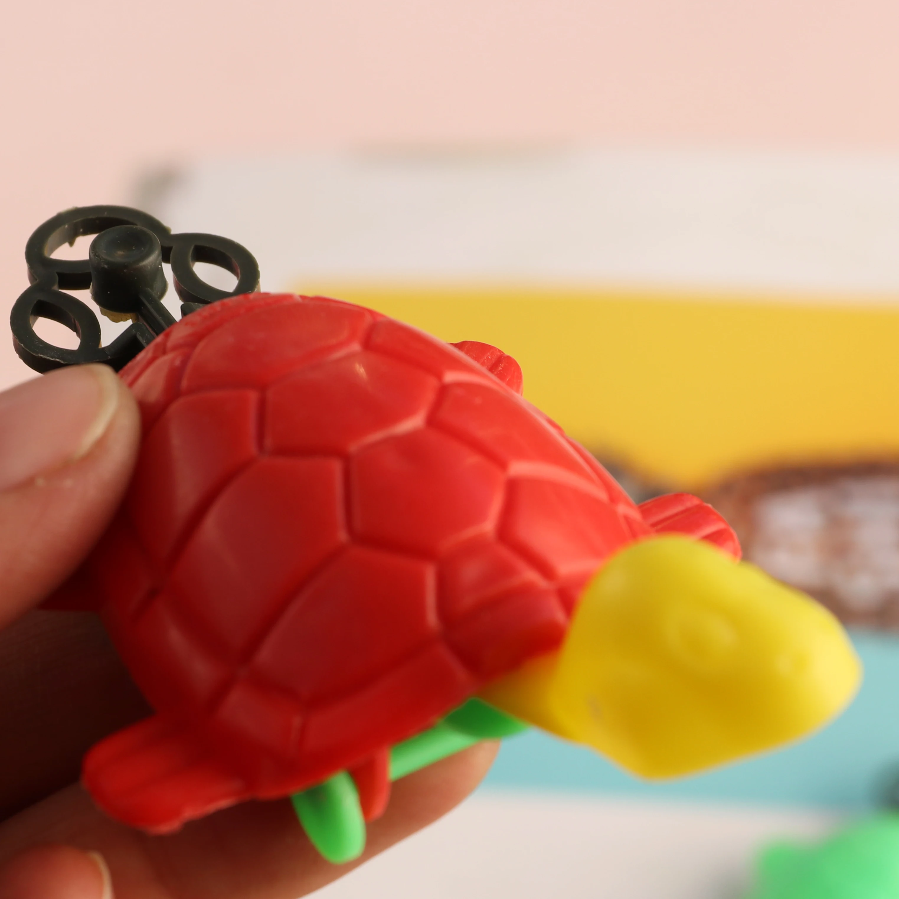 Креативная маленькая черепаха-катапульта детская головоломка многоцветная