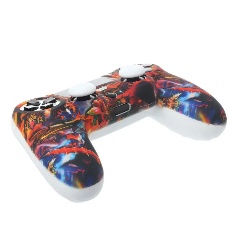 6 цветов Противоскользящий силиконовый защитный чехол для playstation 4 PS4 DS4 Pro тонкий контроллер рукоятка пальца крышки