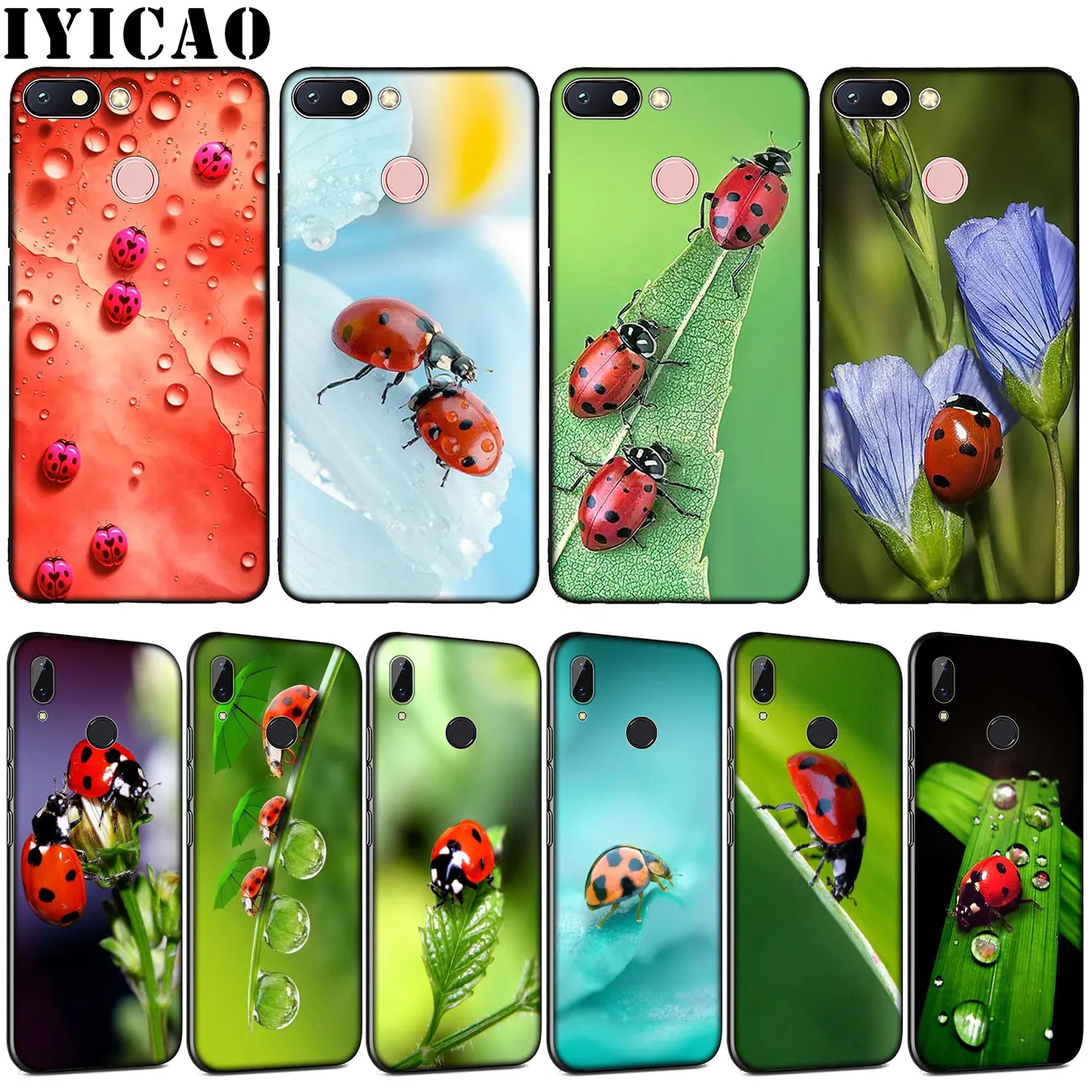 Мягкий силиконовый чехол IYICAO из ТПУ с божьей коровкой для телефона Xiaomi Redmi Note 8 8A 8T
