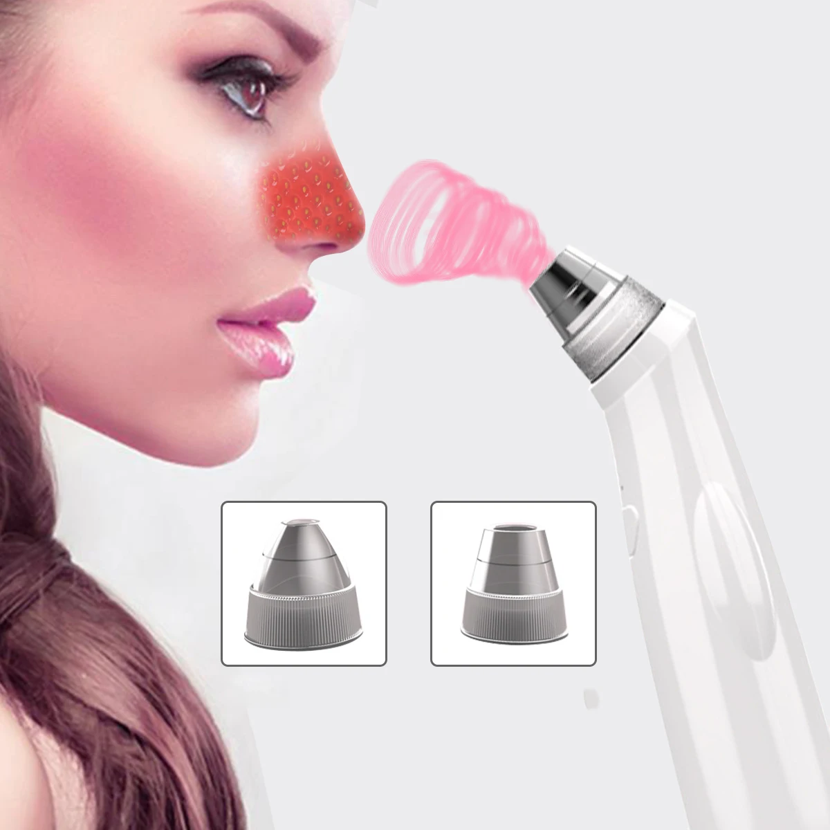 Wireless Blackhead Vacuum Acne Cleaner Dot Pimple Pore Remover Electric Care with Charging Cleaner Pore Skin Care Tools