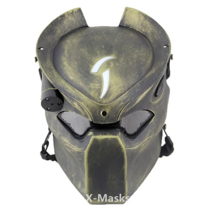 Alien маска хищника страйкбол шлем одинокого волка с лампой для улицы Военная