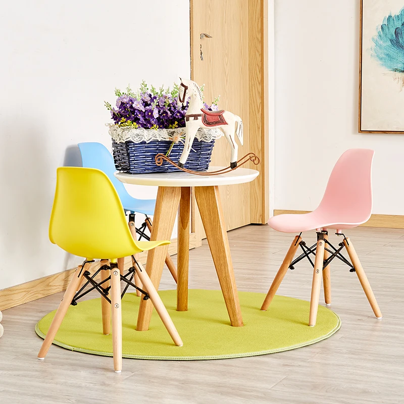 Детский обеденный стул из твердой древесины для столовой мебель ресторана