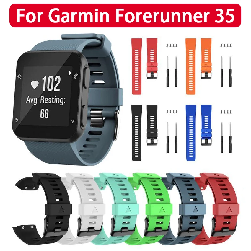 

Регулируемый браслет для Garmin Forerunner 35, силиконовый ремешок для спортивных часов, сменный модный портативный смарт-аксессуар