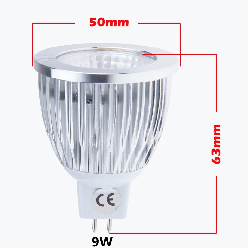Фото 6W 9W MR16 LED COB Bulb Spotlight Lamp Cold / Natural Warm White AC/DC 12V Dimmable Лампы и освещение 6W 9W MR16 LED COB Bulb Spotlight Lamp Cold / Natural Warm White AC/DC 12V Dimmable Лампы и освещение