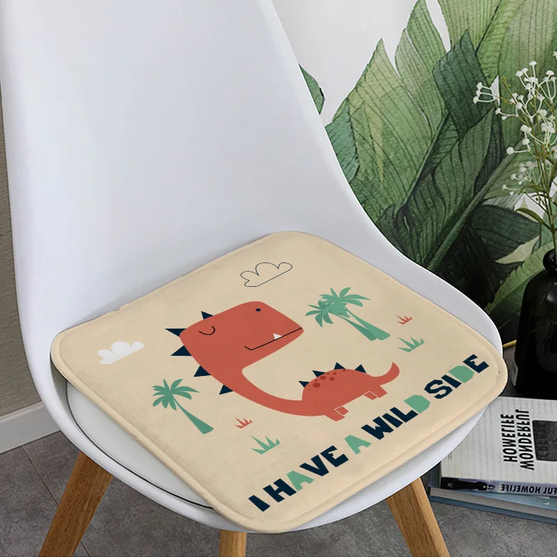 Zeegle Doormat Non скольжению Напольный коврик мультфильм Динозавр Отпечатано Подушка