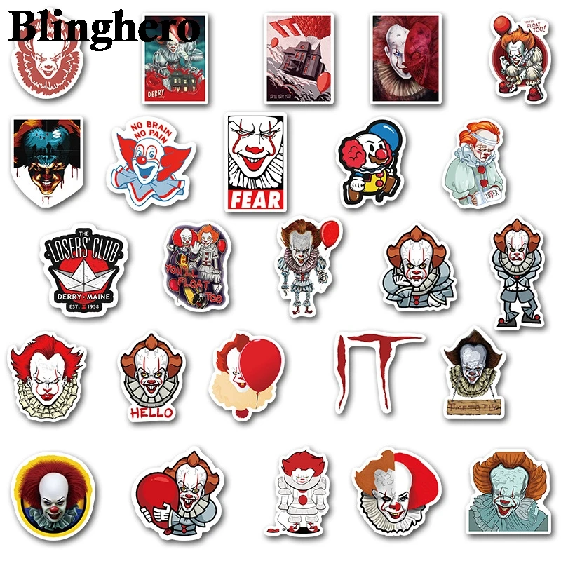 CA656 50 шт./компл. страшная наклейка Водонепроницаемый скейтборд Чемодан Ноутбук