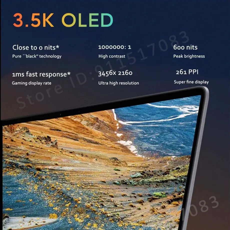 2021 Xiaomi Mi Laptop Pro 15 i7-11370H/i5-11300H MX450 3.5K OLED 15.6 Inch Ultraslim Notebook 16GB+512GB Home Office Computer